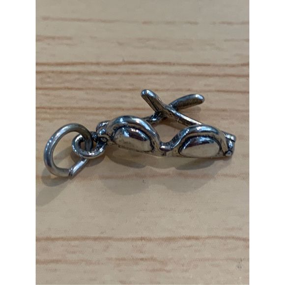 Glasses Sterling Silver Jewelry Charm #eye glasses #sunglasses - Picture 1 of 3
